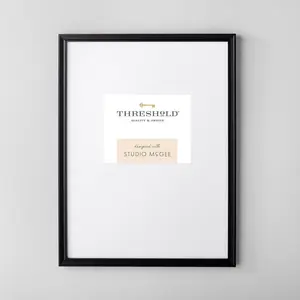 18" x 24" Matted to 8" x 10" Gallery Single Image Frame Black - Threshold