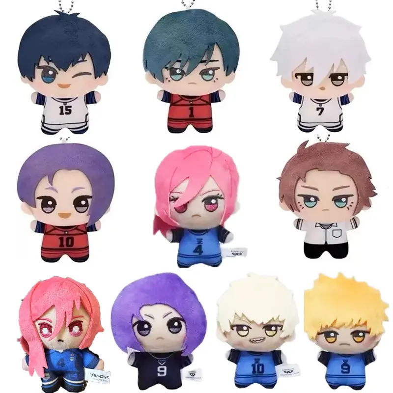 10cm Plush Pendant Toy Seishiro Nagi Isagi Yoichi Chigiri Bachira Meguru Mikage Reo Rin Itoshi Backpack Keychain Gifts