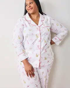 Western Embroidery - Long PJ Set - Cloud