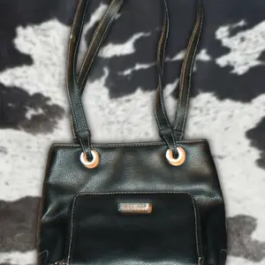Black Rosetti Vegan Leather Purse