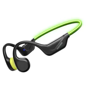 BoneBeat Run Ray IP66 Bone Conduction Headphones for Running, LED Safety Light, Open-ear design, Up to 10 Hours Playtime, Bluetooth 6.0 with Dual-Device Connectio
