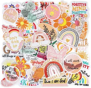 Christian Iron on Patches Embroidered for Backpacks: Funcolor 42pcs Religious Vintage Girly Trucker Hat Patches Iron on - Positive Motivational Quotes Patches Sew on Applique for Clothing Jackets
