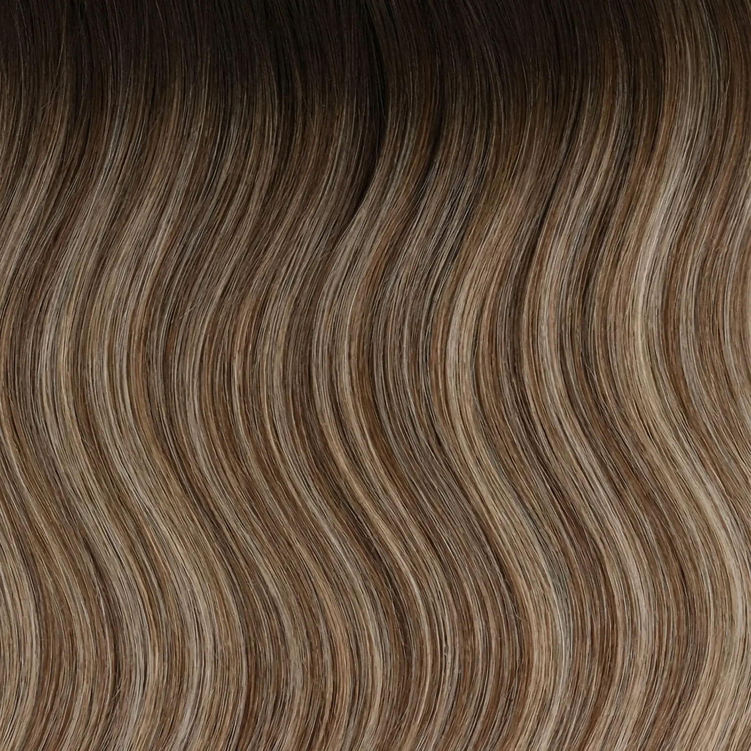 Echo Root Tap Clip In Hair Extensions - Medium Brown Beige Blonde