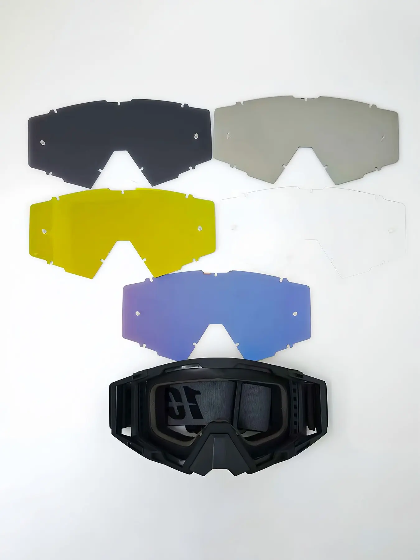 Lei God Glasses Replacement Lenses, PC Material, Multiple Colors, High Definition, Sporty Style, All Seasons, Outdoor Use