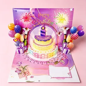 Watch the Fireworks Light Up and Music Play When You Open This 3D Birthday Card – A Magical Surprise That Pops Up Into a Glowing Celebration, Perfect Gift for Your Wife Husband Daughter or Son, No Setup Needed Just Open and See the Wonder