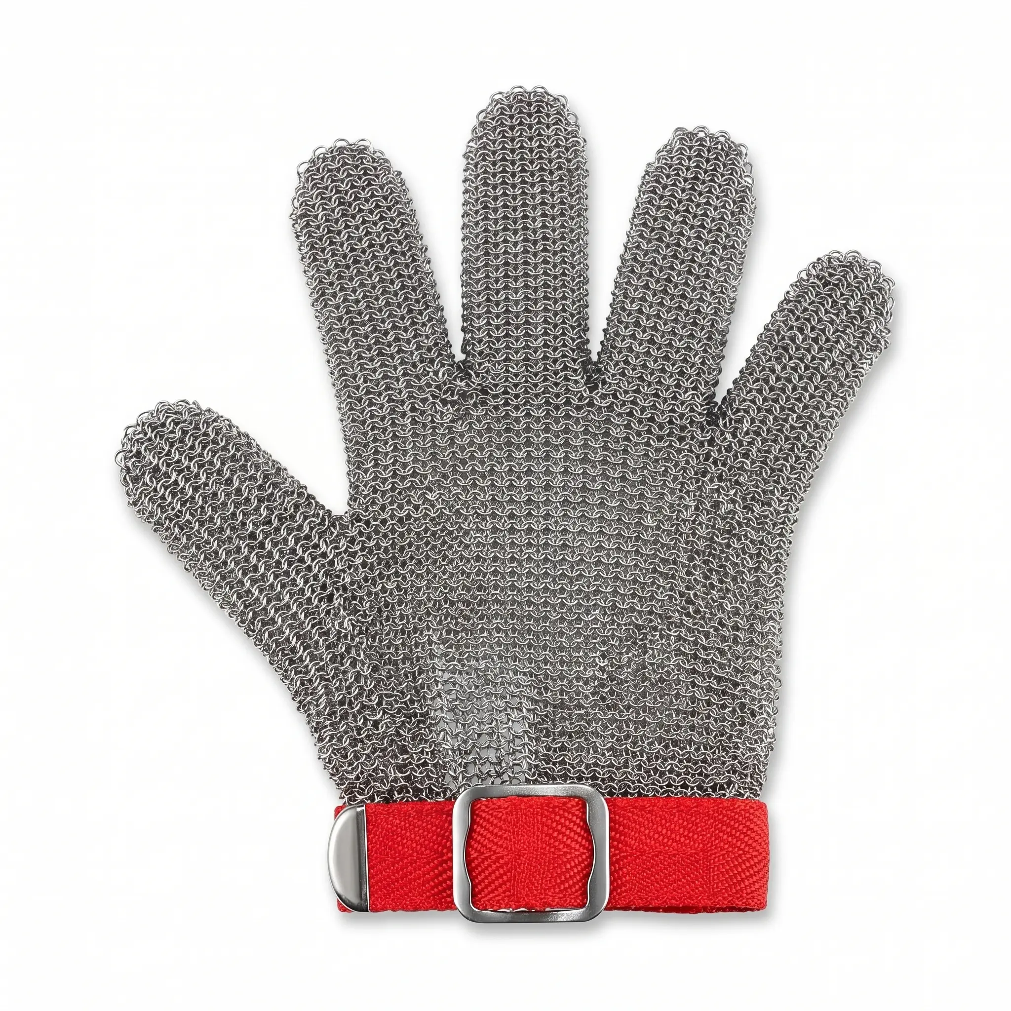 High Level Cut Resistant Stainless Steel Metal Mesh Chainmail Glove  Butcher Glove for Meat Cutting Food Processing Knife Sharpening Oyster Shucking Kitchen Fish Fillet Safety Protector（Pack of 1）