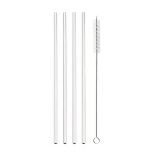 304 Stainless Steel Drinking Straws Set, Silver Color Reusable and Eco-Friendly Straws for Parties, Available in 3/5/7/11 Pieces