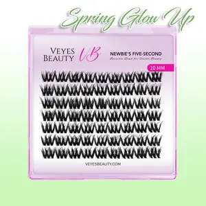 VEYESBEAUTY VB-Muse Single Length Cluster Lash  Invisible Band Wispy Lightweight Softness Weightless Makeup Eyelash Extensions
