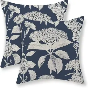 2-Pack New Summer Floral Print Pillow Covers, Dual-Sided Design, No Insert Included, Ideal for Sofa and Home Decor