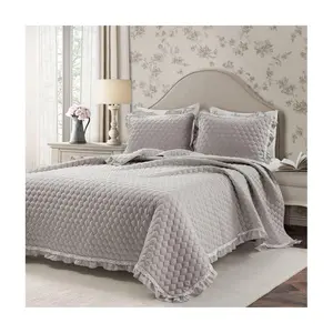Lush Decor Ella Ruffle Lace Quilt Set - Full/Queen