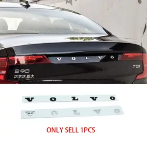 Volvo long logo trunk mark for VOLVO Xc90 Xc60 S60 S80 S90 refit Tail Badge Decal, Car Emblem Sticker for Rear Trunk Logo, Customizable Vehicle Accessories