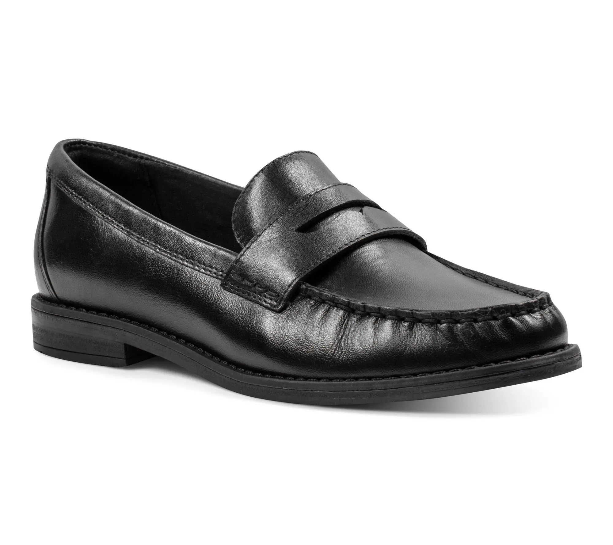 Rockport Weslin Leather Moc Toe Penny Loafers