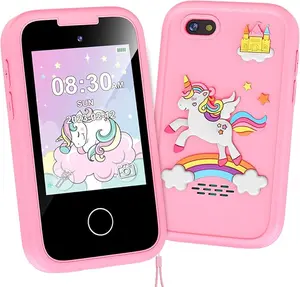 LUOBA Kids Smart Phone: Holiday Birthday Gift 13 fun games, camera, MP3, video and expandable storage! Suitable for children aged 3-12 unicorn design Learning Tool Portable Multifunction
