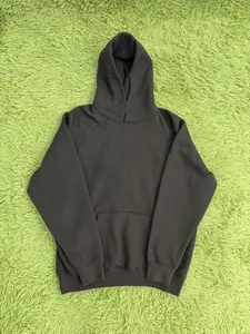Men Model 9 Retro Charcoal Black Color Pullover Hoodie, Relaxed Oversized Fit,Casual Streetwear Hooded Sweatshirt, Comfortable for Daily Outings, Leisure Time and Everyday Casual Matching