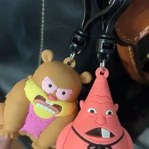 1pc Official SpongeBob 3D Cartoon Collectible Keychain Series