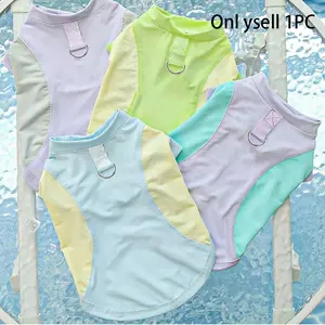 Lightweight Breathable Mesh Vest Dog Shirt for Small to Medium Breeds, Stylish Sporty Dog Apparel for Spring and Summer