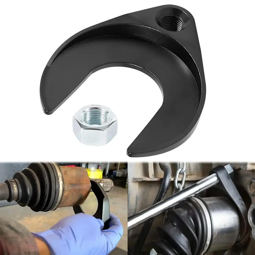 48mm Inner CV Axle Puller Removal Tool with Nut, Front Wheel Drive Axle Pulley Attachment, Fits Slide Hammers with 5/8"-18 Threads, CV Joint Axle Removing Tool