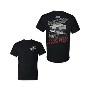 LowTrendz Running The Streets 2 Sides Graphic T-Shirt, Custom Truck Design, Soft Cotton Blend T-Shirt, Street Truck Lifestyle Apparel for Men & Women, Truck Enthusiast Gift