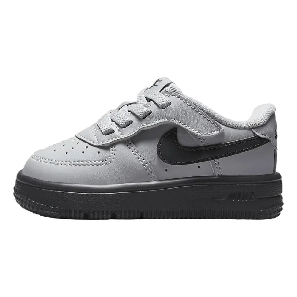Toddler's Nike Force 1 Low Easyon Wolf Grey/DK Smoke Grey (HQ3809 001)