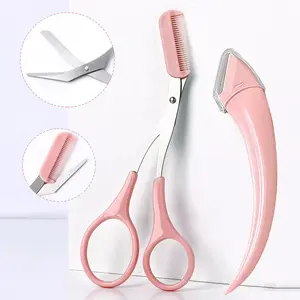 Eyebrow Scissors Kit for Women and Men, Features Curved Scissors with Comb, Perfect Gift Set for Beauty Beginners and Christmas Gifts