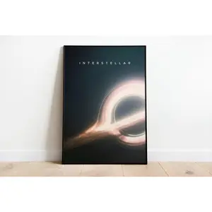 Interstellar Minimalist Poster | Christopher Nolan | Interstellar Gift | Space Art, Product without frame