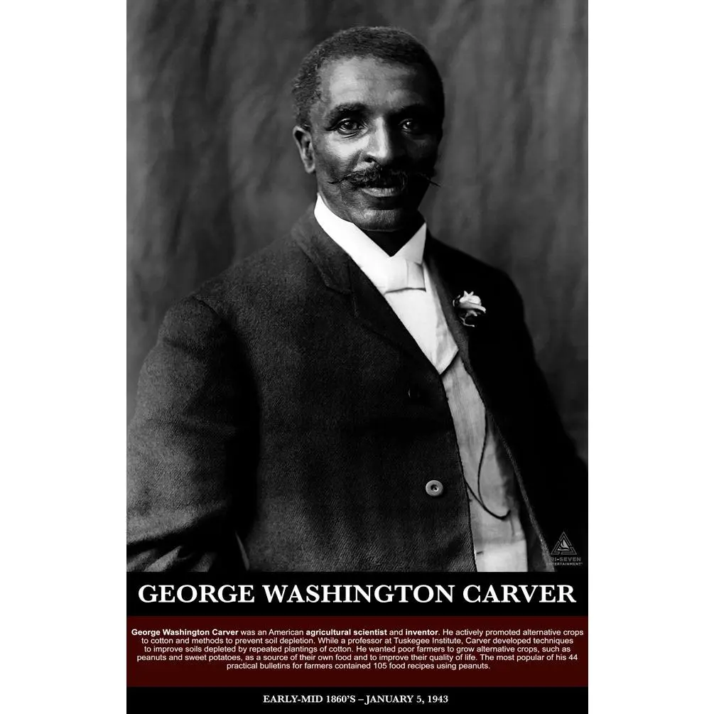 George Washington Carver Poster Black History Print (11"x17")