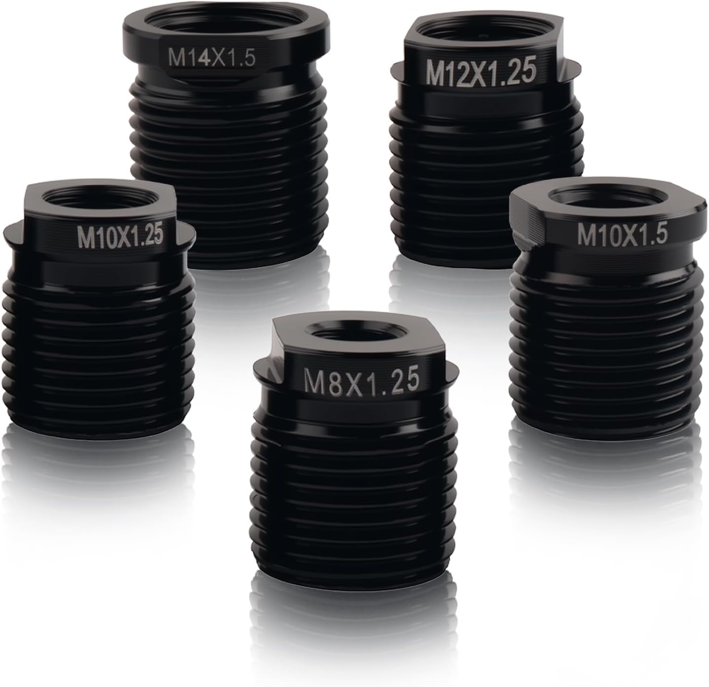 5PCS Shift Knob Adapter,Aluminum Alloy Shifter Knobs Thread Adapter for Connecting Shifts Knobs with Shifts Stick,Stick Shift Knob Adapters ID M8×1.25,M10×1.25,M10×1.5,M12,M14 5PCS Shift Knob Adapter,Aluminum Alloy Shifter Knobs Thread Adapter for Connecting Shifts Knobs with Shifts Stick,Stick Shift Knob Adapters ID M8×1.25,M10×1.25,M10×1.5,M12,M14