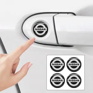 10 pieces of 14mm car remote key aluminum logo stickers, suitable for Nissan Sylphy Qashqai Teana Roger Novara Sylphy Naximo Tinda