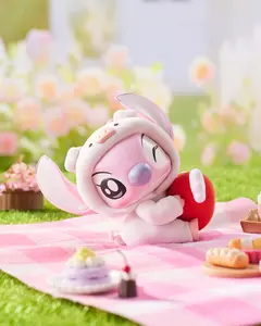 MINISO Disney Stitch & Angel Animal Party Blind Box | Flocked Mini Figure Mystery Toy | Kawaii Koala Panda Cosplay Desktop Decor | 2026 H1 Aesthetic Gift for Collectors | Official Licensed Disney Collectible