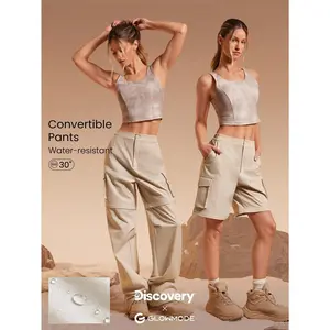 GLOWMODE X Discovery Cool Cargo 3-In-1 Water-Resistant Detachable Wide-Leg Pants Joggers Shorts Autumn Winter Outdoor Hiking Jogging Daily Active Wear