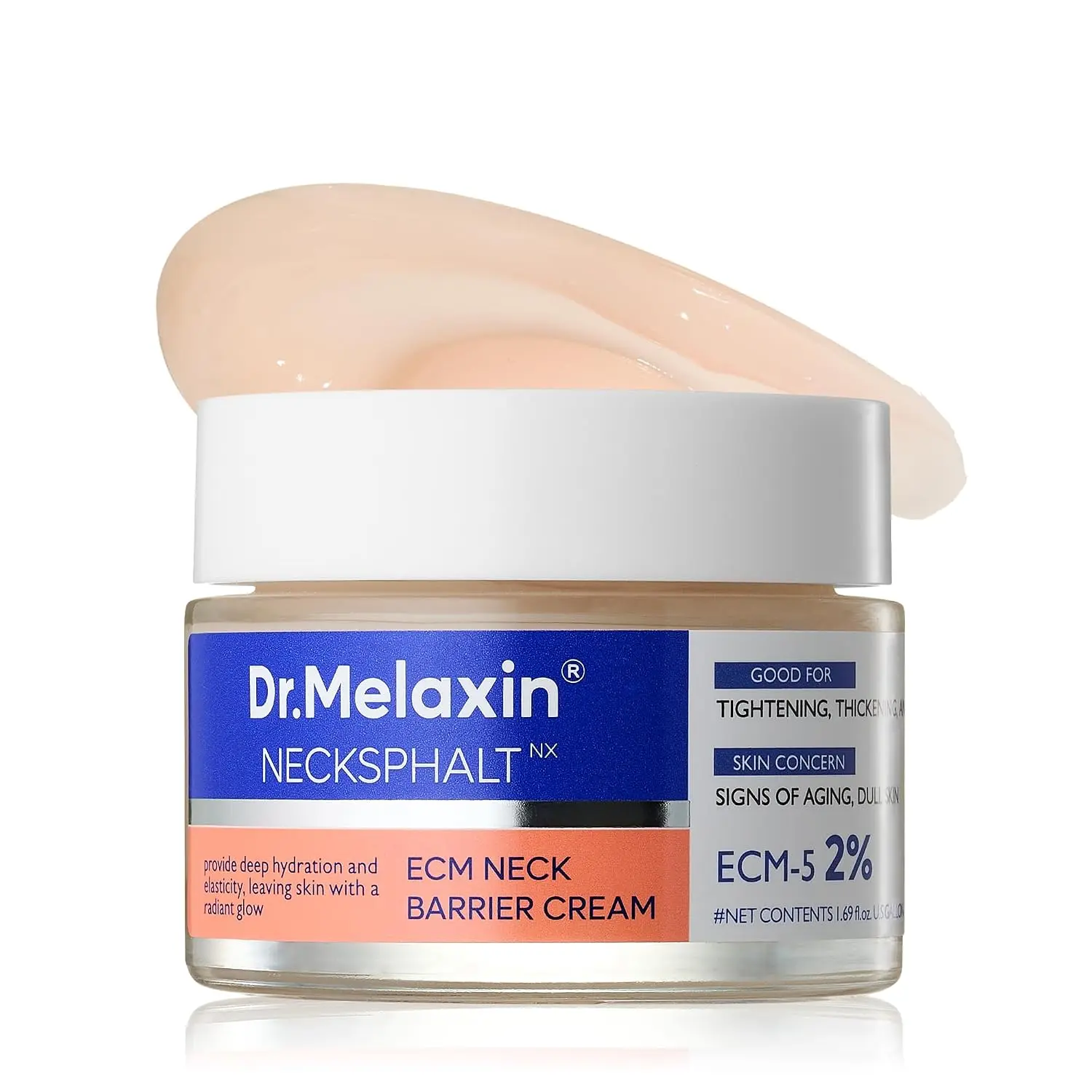 [Dr.Melaxin] Necksphalt ECM Ceramide Neck Cream 50ml – Firming & Lifting Neck Cream for Wrinkles & Sagging Skin, Ceramide & Collagen for Elasticity & Radiant Glow