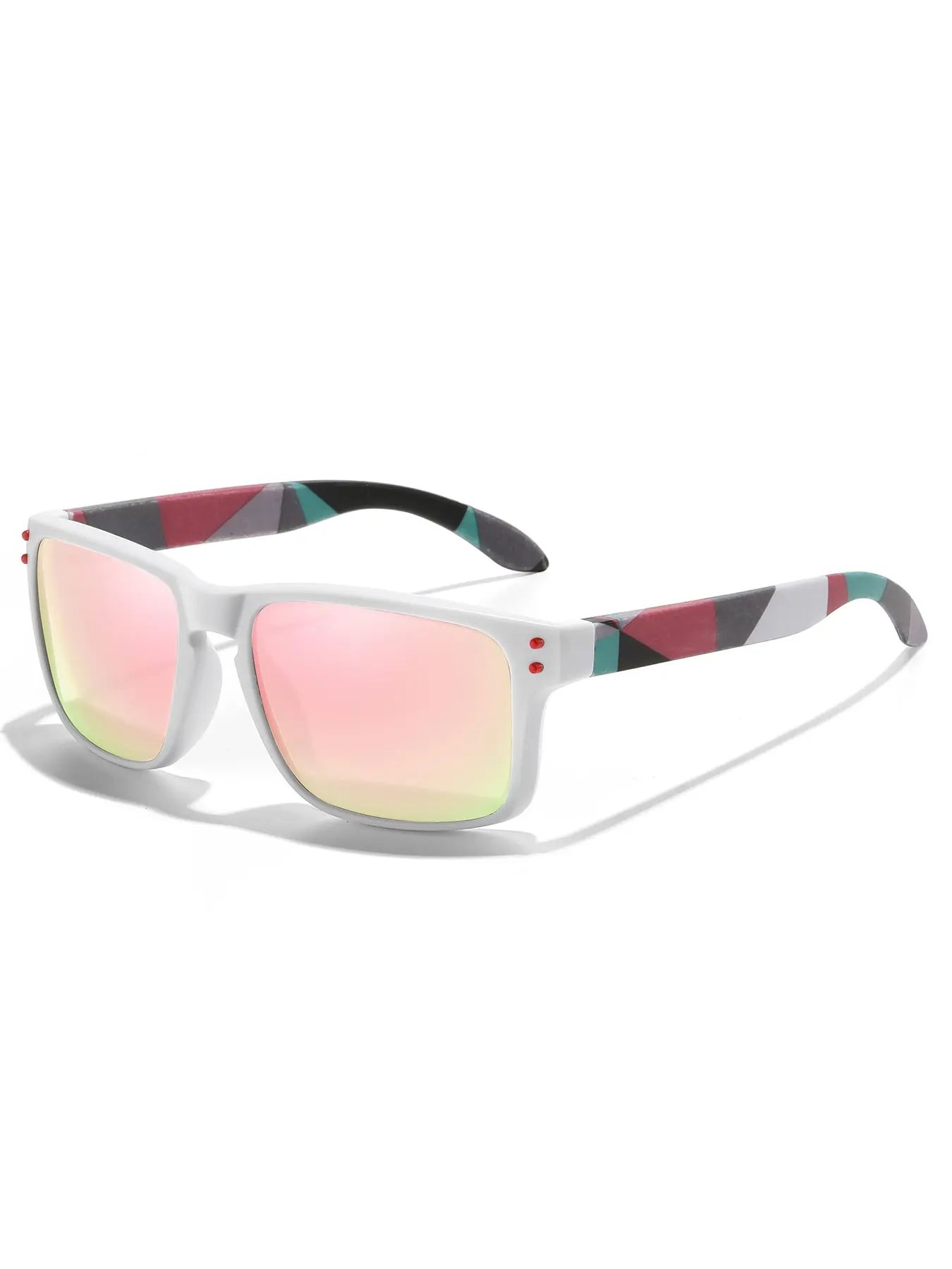 Retro Square Polarized Sunglasses with Plastic Frame Wearme Pro Polarized Lens Square Modern Sunglasses For Men  main image 2