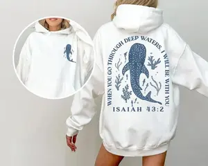 Whale Shark Graphic Hoodie, Unisex Beachy Sweatshirt/T-Shirt, Hot Trend for Men and Women, Perfect for Fans, Stylish and Comfortable Wear	