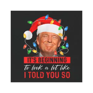 Donald Trump Christmas I told you so - VANCE, Kennedy, MAGA,  Car Magnet Black