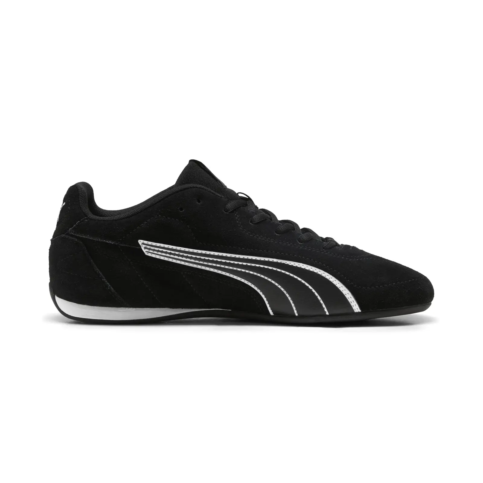 Puma Catch SD 40268102 Mens Black Suede Lace Up Lifestyle Sneakers Shoes