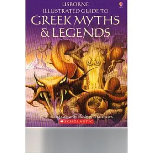 USED-Usborne Illustrated Guide to Greek Myths and Legends by Cheryl Evans (Paperback)