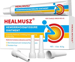 Hemorrhoid Lidocaine Ointment 4% hemorrhoid Cream Cream Herbal Hemorrhoids Ointment Fast Relief of Swelling, Pain, Itching, Burning Hemorrhoid Treatment1.5 oz