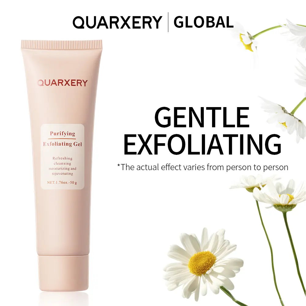 QUARXERY Gentle Exfoliating Peeling Gel for Face, Hydrating Facial Exfoliator with Plant Extracts for Smooth Skin, 50g