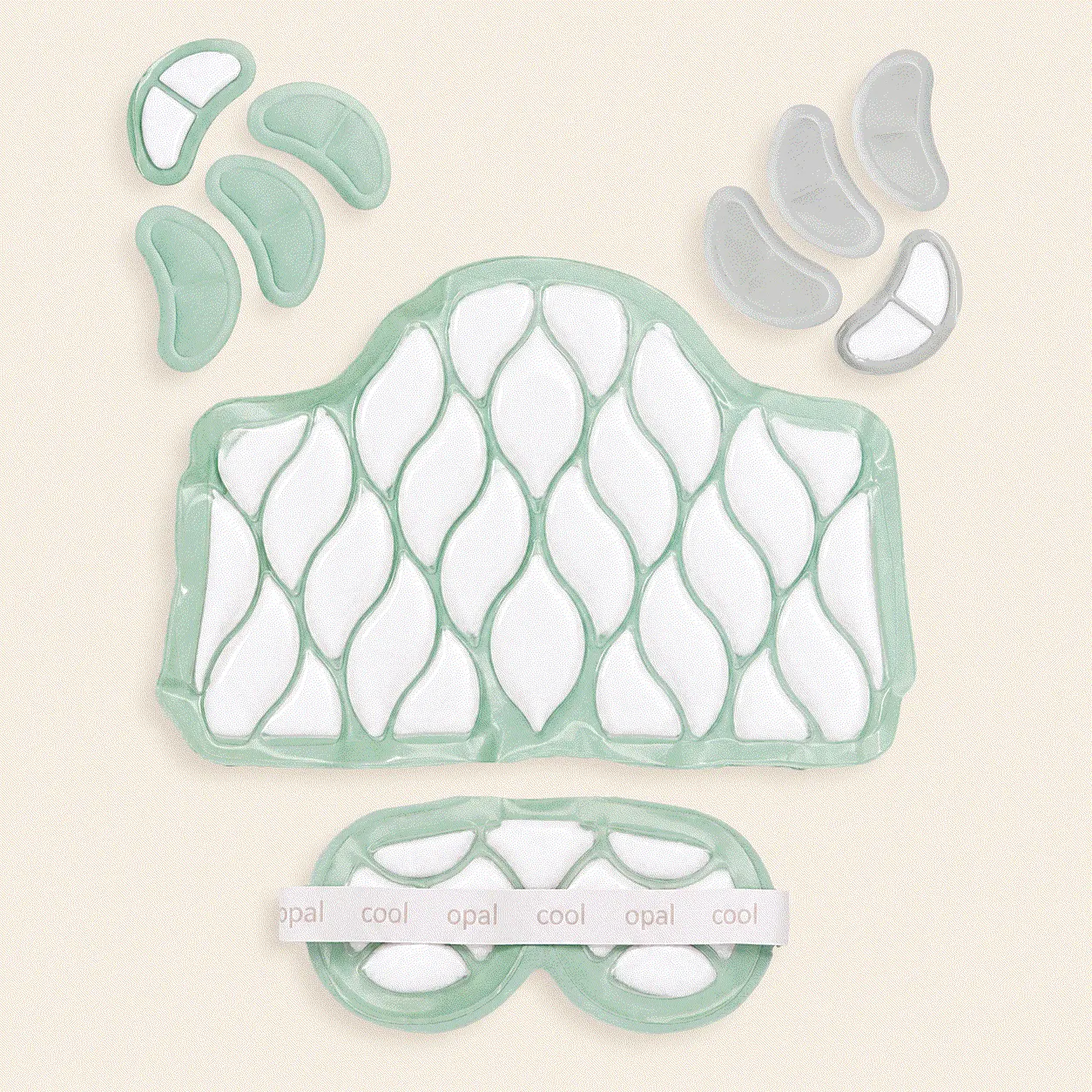 Hot Moms Set with SkinSafe 58° cooling technology for back and belly pains; breast pain; breast sweat; beauty sleep and eye care