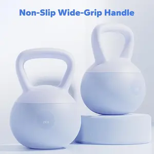 Soft Kettlebell 25 lbs Blue Filled with Sea Sand and Iron Sand for Home Exercise Fitness Training Women Men US Fast Shipping
