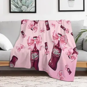Dr Pepper Flannel Blanket, dr pepper gifts merch, Soft and Warm MachineWashable Blanket Wall-Hanging Decorative Item For Bed Cover Wall Decoration Indoor Bedding For Sofa Outdoor Use