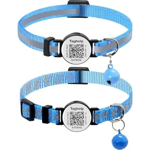 reflective strip & Paw pattern   Blue