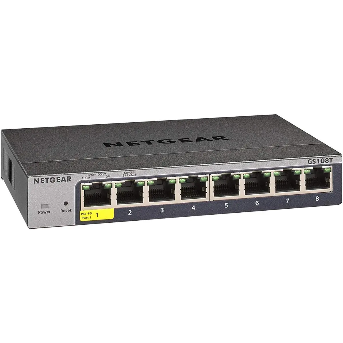 Netgear GS108Tv3 8-Port Gigabit Ethernet Smart Managed Pro Switch with Cloud Management