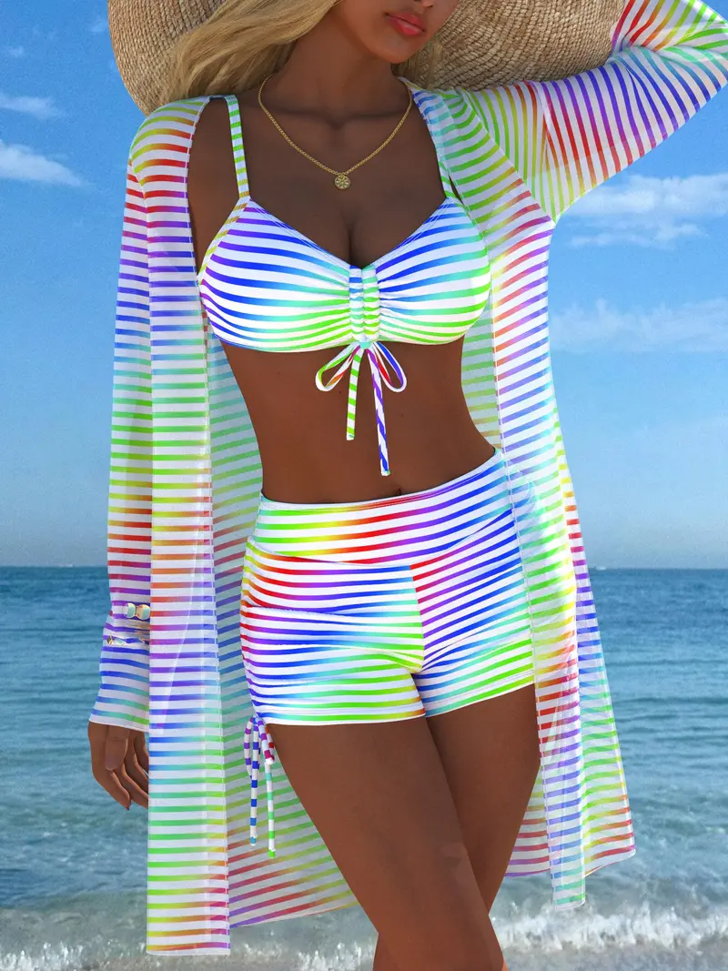 beach sexy clothes coolbaby Womens Girls Sexy Beach Outfits Smocked Blouses Boho Bikini Tassel  Swimsuit Hollow Out Clothes Vacation Cover Up White in Saudi Arabia
