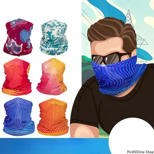 Ice Silk Sunscreen Face Bandana, Unisex Cooling Neck Cover for Mountaineering Fishing Biking, Lightweight Breathable Outdoor Headwear With Sun Protection And Skin Friendly Soft Fabric