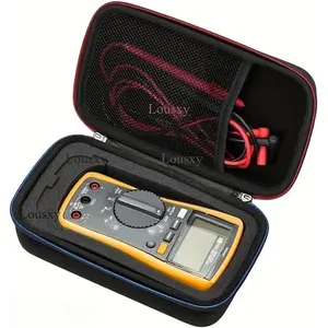 Storage Case for Fluke 15B+/17B+/117/107/115/116/101/179/106/113/177/114/178/233 Digital Multimeter Carrying Portable Hard Bag (With DIY Foam)