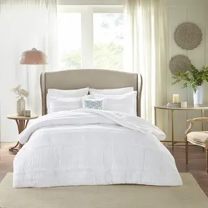 Celeste White 5 Piece Comforter Set