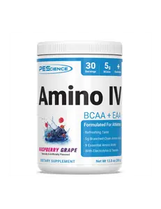 PEScience Amino IV 30 Servings 5g BCAAs & EAAs Electrolytes Taurine Muscle Protein Synthesis Supplement