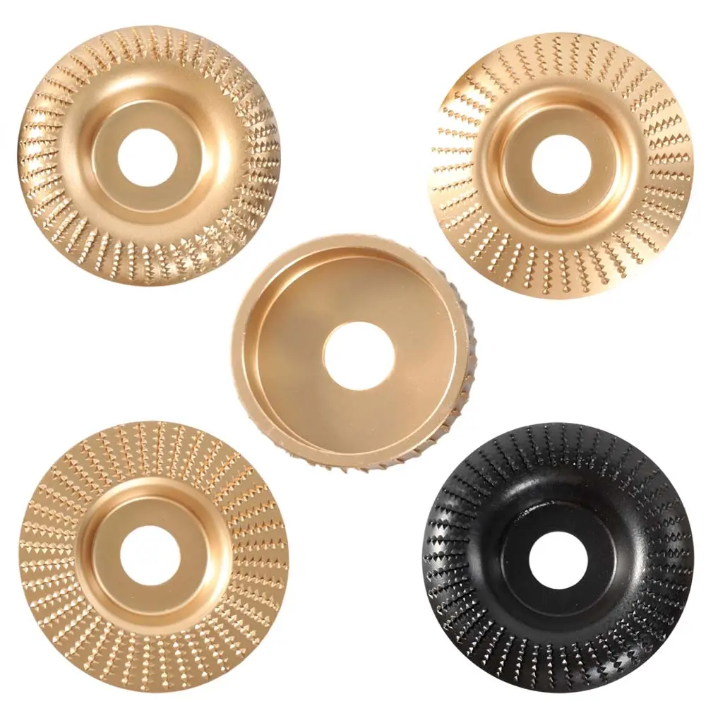 5 Packs Angle Grinder Wood Carving Disc Set, Polishing Wheel Pad Sanding Disc for Wood, Stump Grinder Tool Grinding Shaping Disk, Cutting Wheel for 4 1/2 Angle Grinder Attachments Rotary Tool