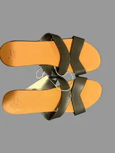 Women's A New Day Catie Black Double-Banded Slip-On Slide Sandals - Shoe, Footwear - Sizes 7.5, 11